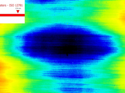 Beispiele einer Ebenheitsmessung von Hartmetall