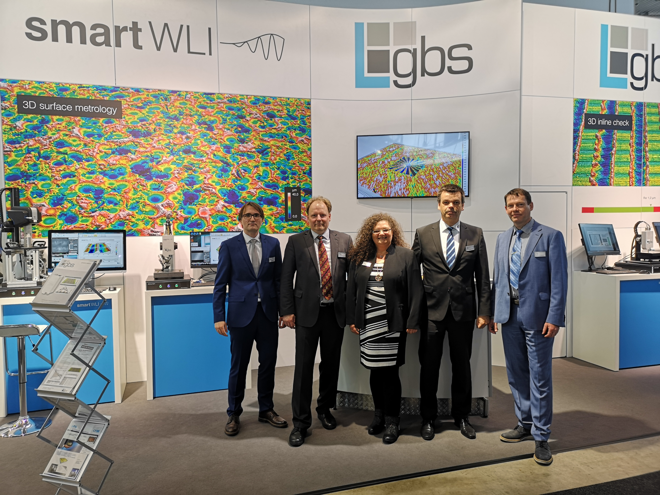 Foto des GBS metrology Teams auf der Control Messe