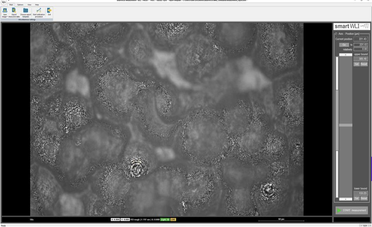 Screenshot aus der Messsoftware smartVIS3D von GBS metrology