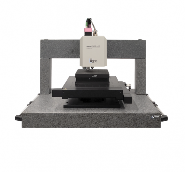 Produktfoto des SmartWLI nimbus8 in Kombination mit einer Granitportal