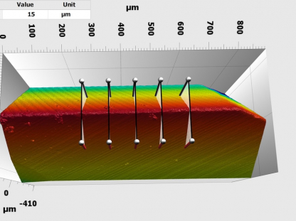 Beispielmessung eines Hauptschneidefräsers