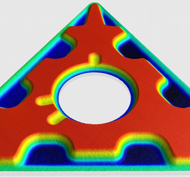 Beispielmessung einer Wendeschneidplatte