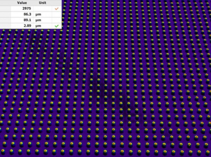 Beispielmessung von Lötpunkten von elektronischen Bauteilen