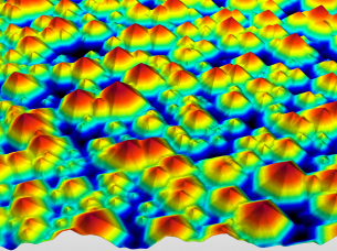 Beispielmessung einer Mikro-Kristallinen SIC Oberfläche