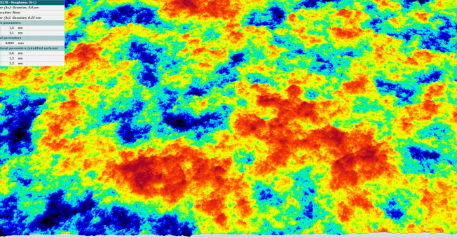 Beispelmessung polierter Wafer