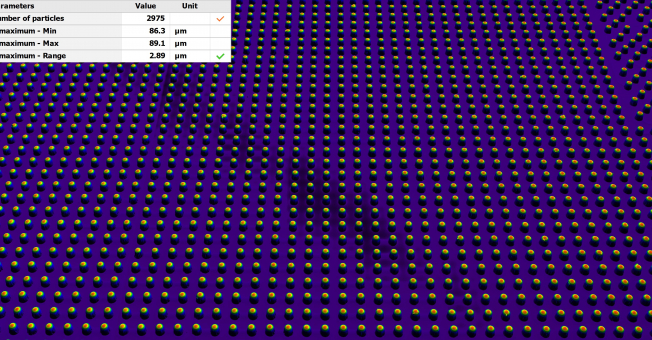 Beispielmessung von Lötpunkten von elektronischen Bauteilen